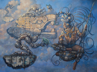 Illustration for article titled Behold, the Aztec mecha and Mayan cyborgs of our Mesoamerican future
